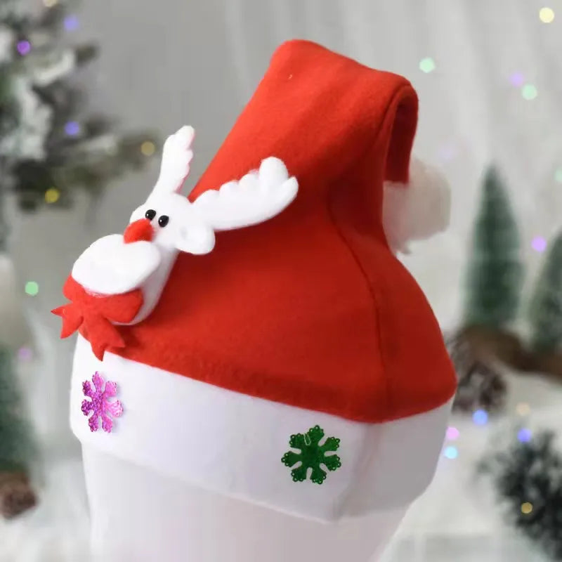 Christmas Cute Cartoon Nonwoven Party christmas hat