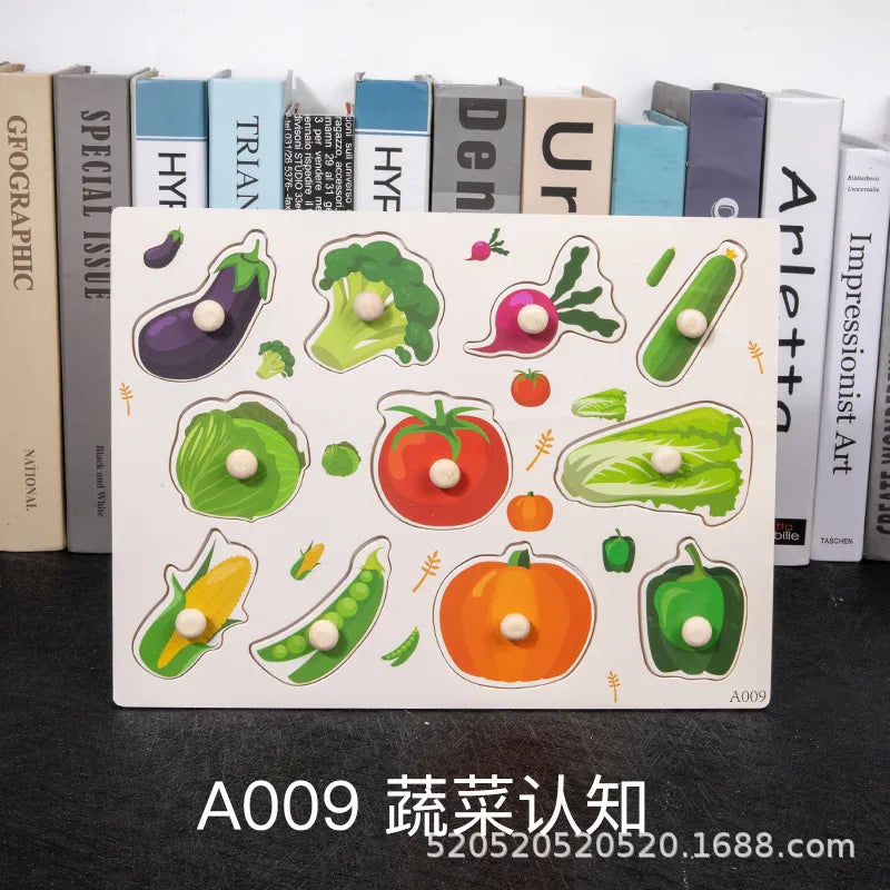 children 's education wooden toys numbers alphabet fruit intelligence building blocks 1 set