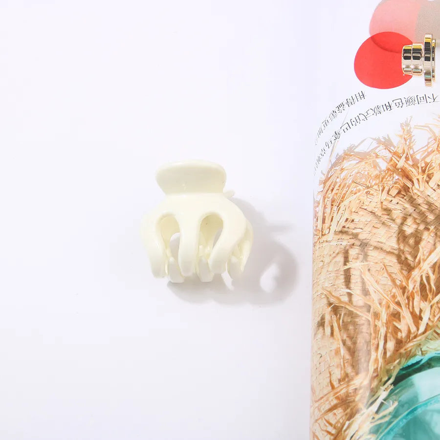 women's lady solid color resin stoving varnish hair claws