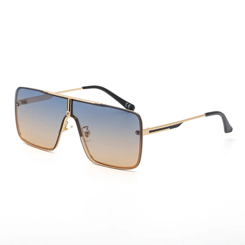 Casual Elegant Lady Solid Color Pc Square Full Frame Men's Sunglasses