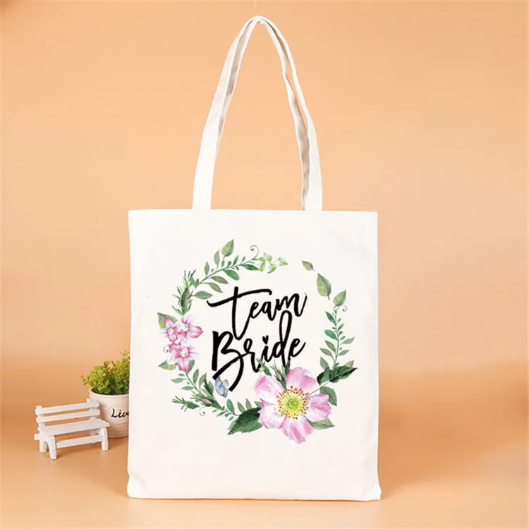 letter linen party gift bags