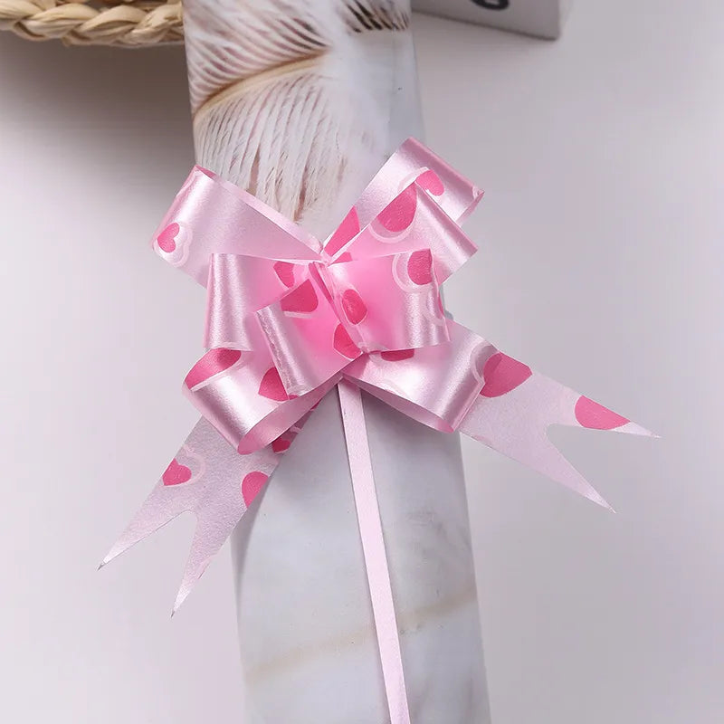 Free Shipping 15# Trumpeter Flower Christmas Holiday Decoration Gift Packaging PP Plastic Flower Bow Ribbon