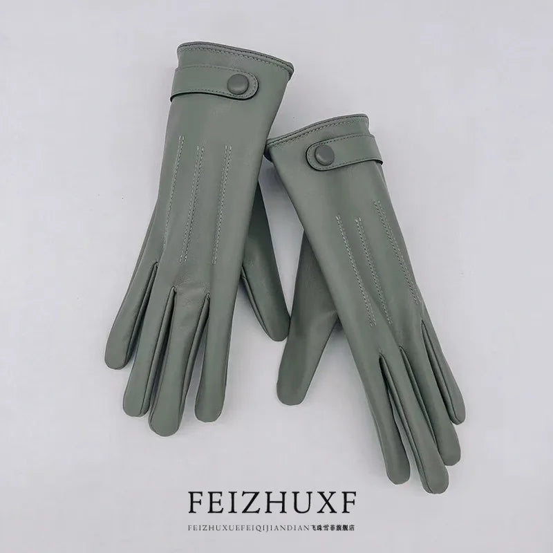 Women's Simple Style Solid Color Gloves