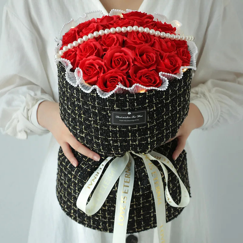 romantic flower soap flower date bouquet