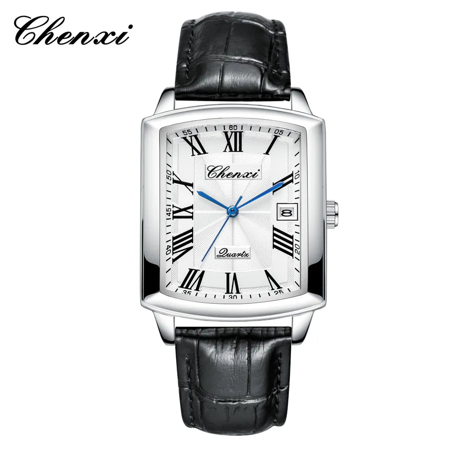Casual Color Block Buckle Quartz Watch Men's Watches