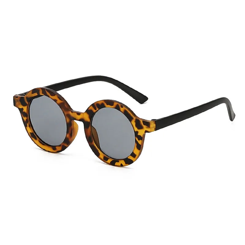 New Retro Round Frame Children's Sunglasses Anti-Blue Ultraviolet Trendy Men's Sunglasses Danish Frosted Multicolor Glasses