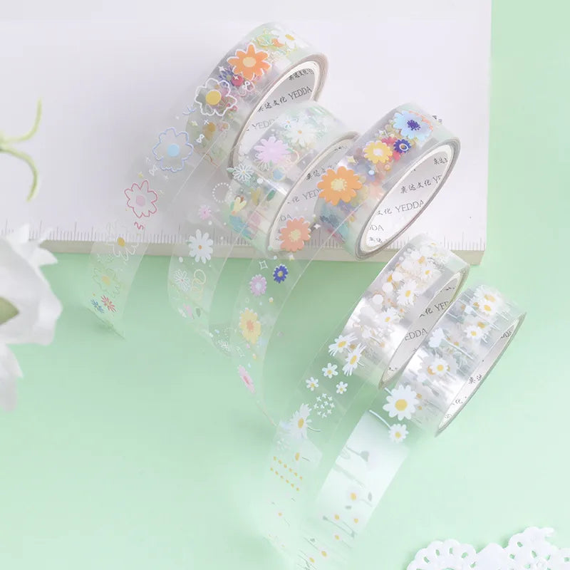 5 PCS/Package Butterfly Daisy School PET Cute Washi Tape
