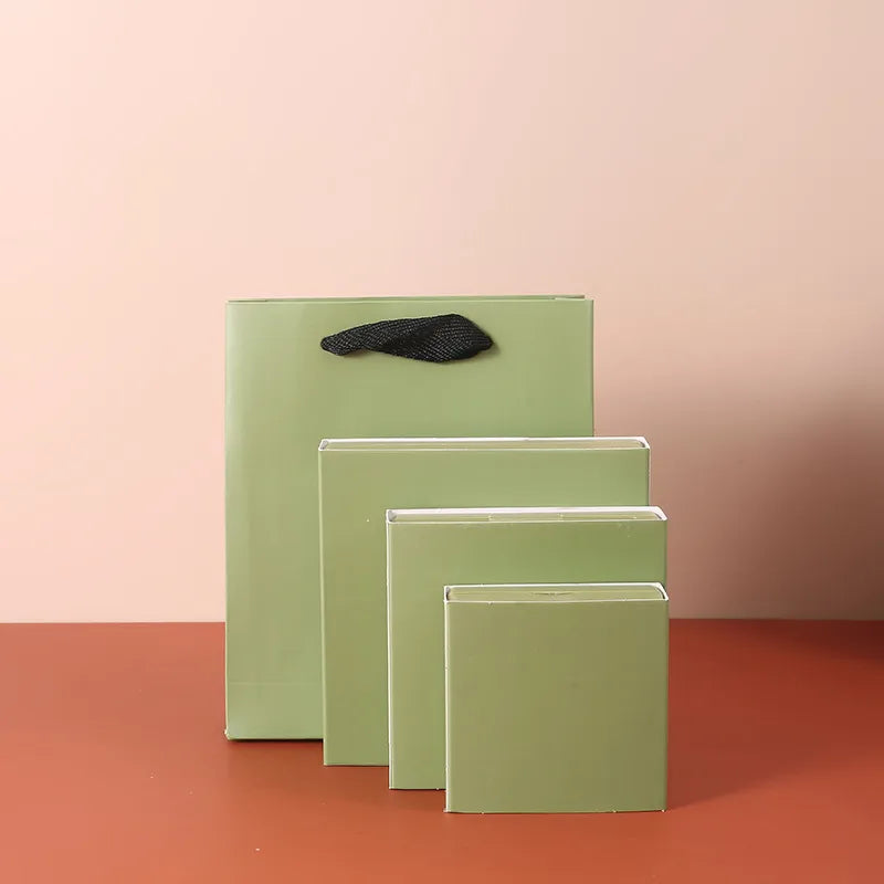 simple style solid color paper jewelry packaging bags