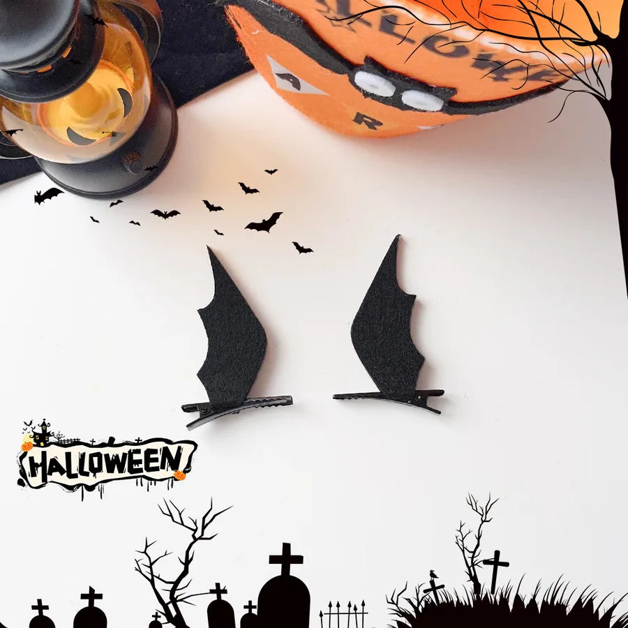 New Arrival Halloween Ornaments Creative Funny Pumpkin Ghost Bat Side Clip Top Clip Festival Atmosphere Hair Accessories