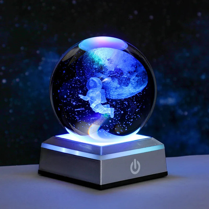 Simple Style Solar System Starry Sky Dolphin Crystal Holiday Daily Ornaments Led Lights Night Lights
