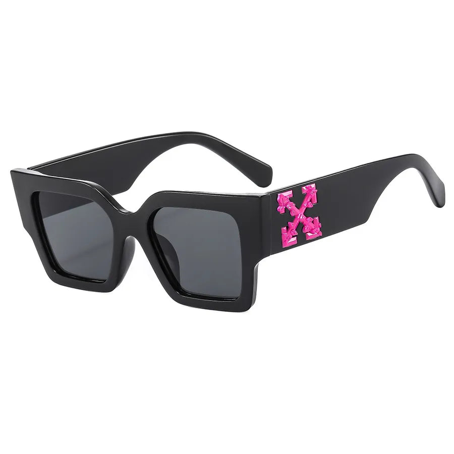 Basic Simple Style Geometric Ac Square Full Frame Men's Sunglasses