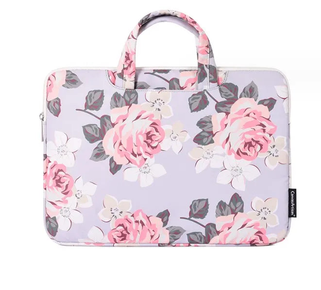 women's streetwear flower polyester waterproof briefcases