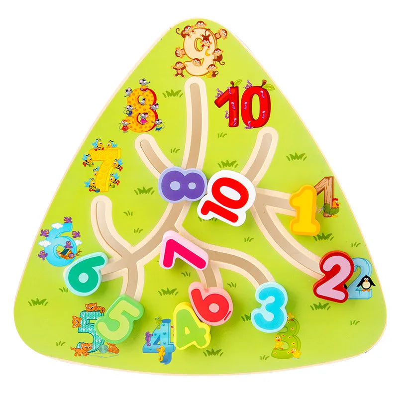 building toys toddler(3-6years) number wood toys