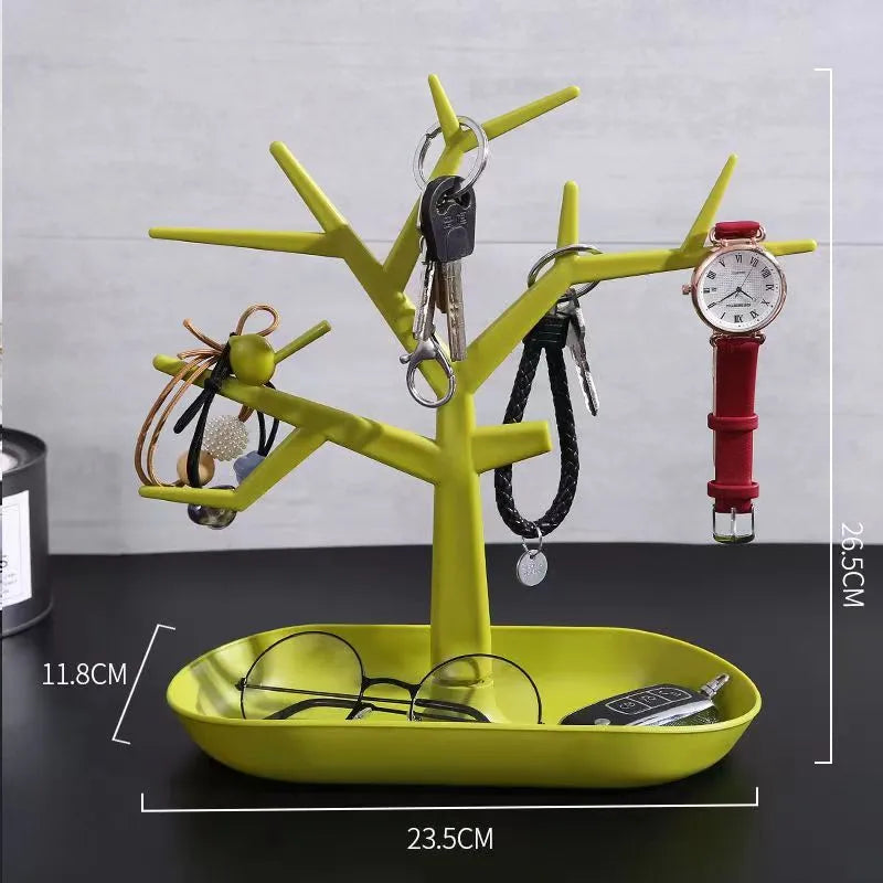 artistic animal tree plastic jewelry rack