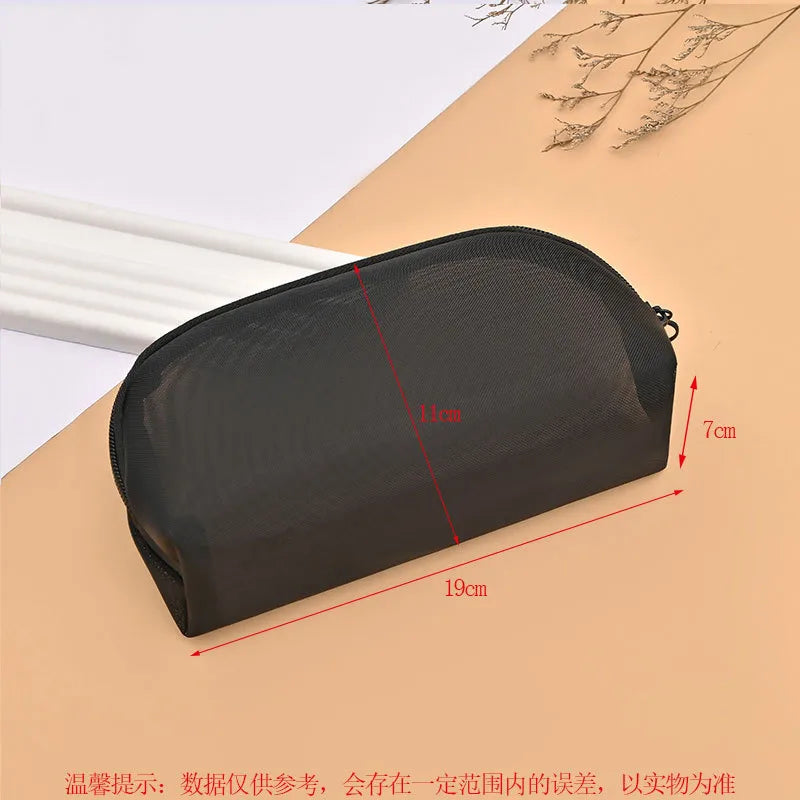women's small all seasons nylon heart shape fashion square zipper cosmetic bag