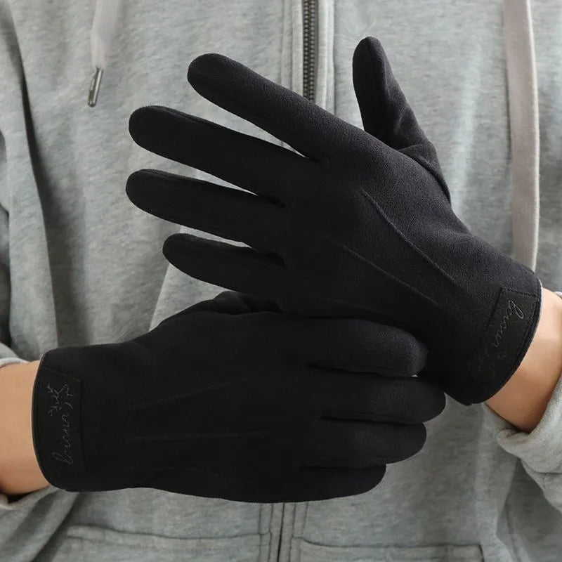 Men's Casual Retro Solid Color Gloves