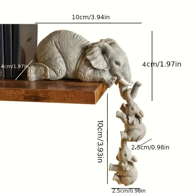 Simple Style Elephant Synthetic Resin Ornaments Artificial Decorations