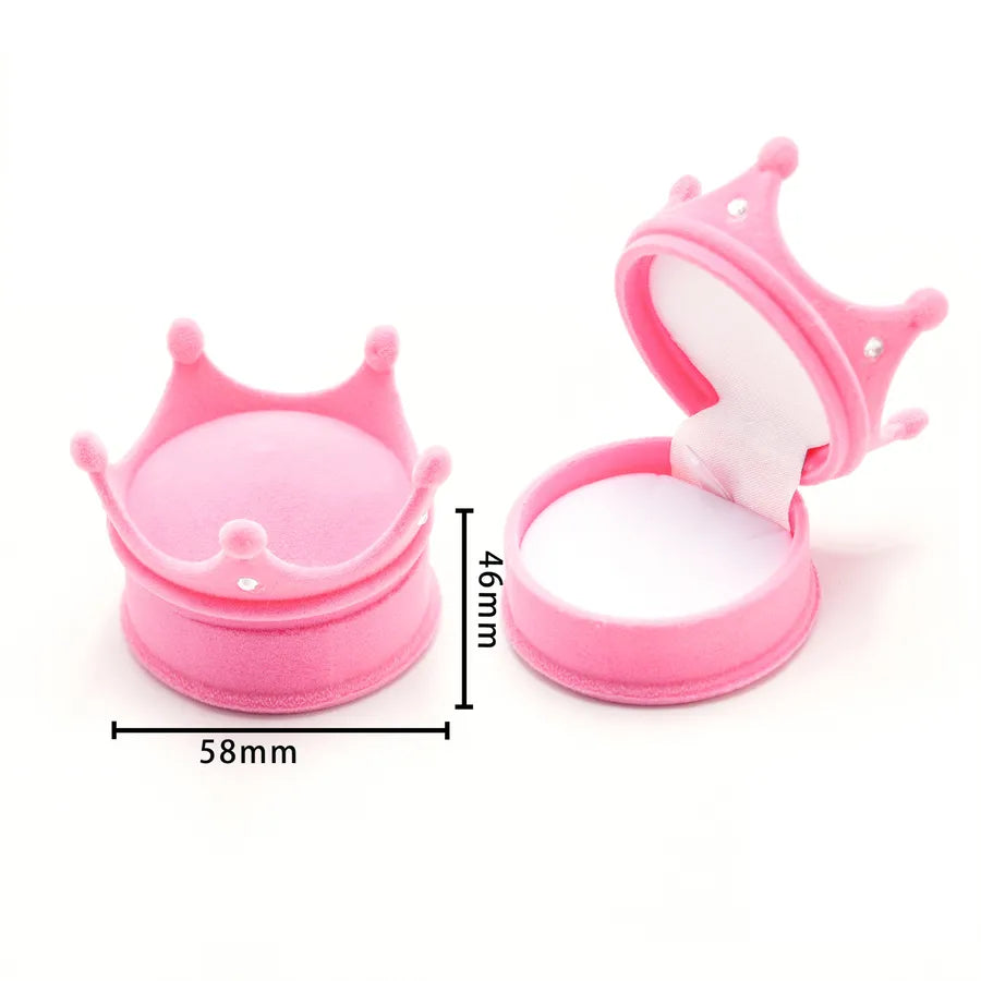 1 Piece Flannel Simple Style Classic Style Daily Angel Crown Strawberry Jewelry Boxes