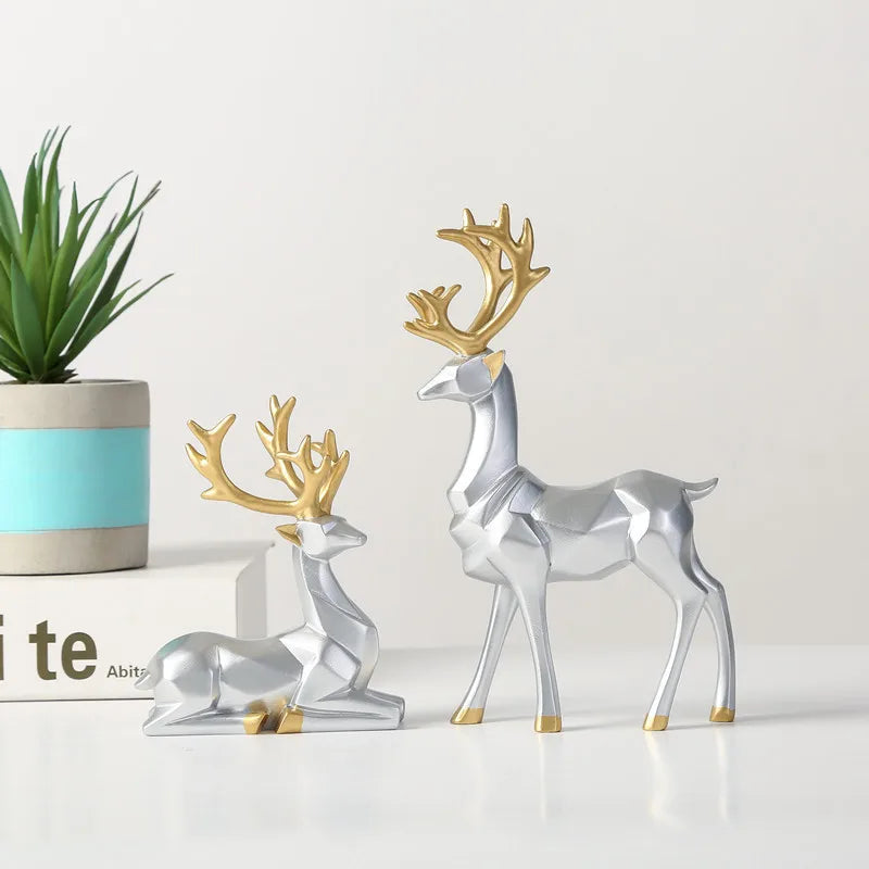 Christmas Simple Style Elk Resin Ornaments Artificial Decorations