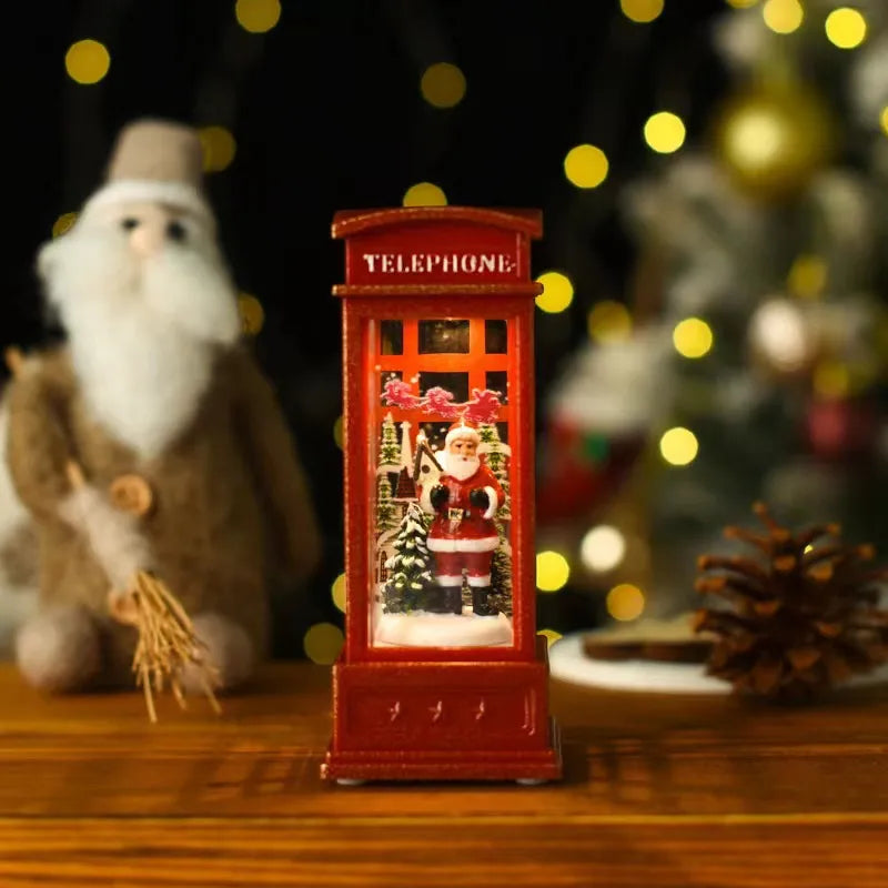 Christmas Cartoon Style Cute Santa Claus Snowman Plastic Indoor Party Festival Ornaments