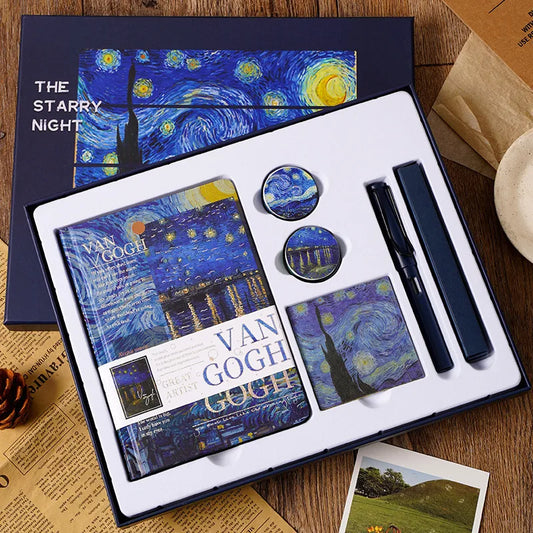 1 set cartoon class learning paper retro artistic stationary sets