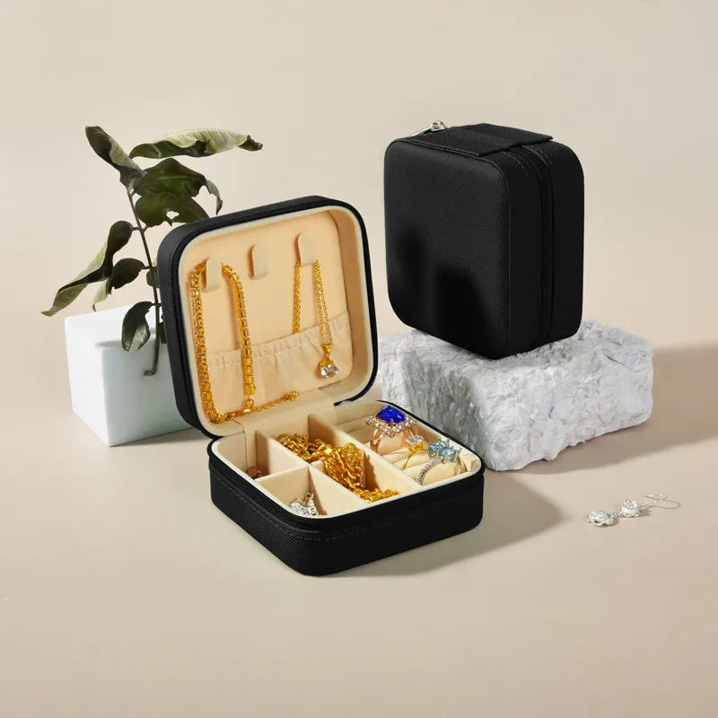 1 Piece Flannel Elegant Simple Style Home Daily Solid Color Jewelry Boxes