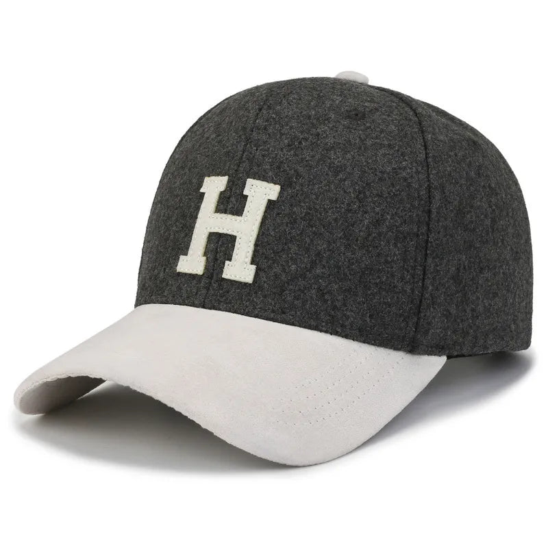women's basic simple style letter embroidery curved eaves baseball cap