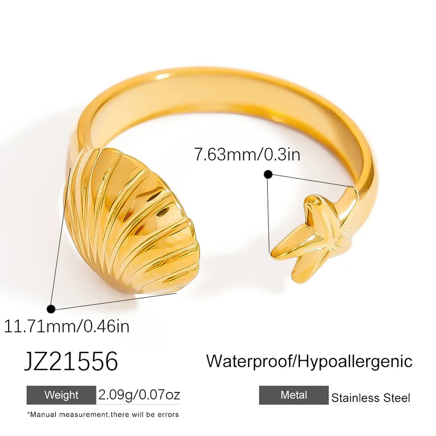 Wholesale Jewelry Vacation Beach Octopus 304 Stainless Steel Rings