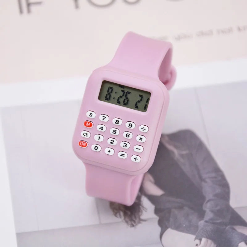 New Children's Watch Student Party Watch Electronic Calculator Watch Date Calculator Digital Multifunctional Electronic Watch
