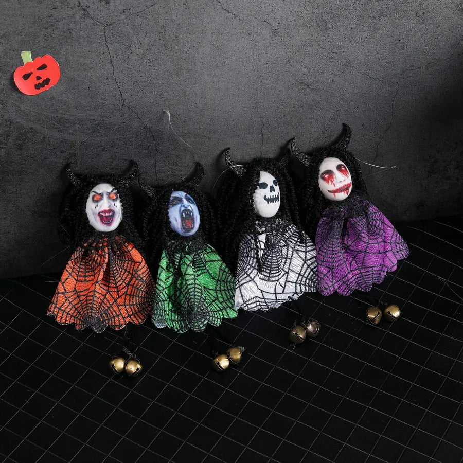 halloween funny color block cloth masquerade carnival decorative props