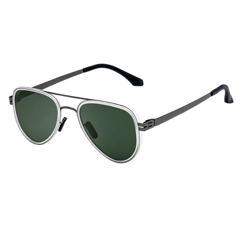 Retro Classic Style Geometric Tac toad glasses Full Frame Men's Sunglasses