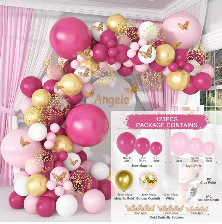 10 Series Birthday Party Decoration Balloon Suit Balloon Chain Arch Wedding Wedding Room Scene Arrangement