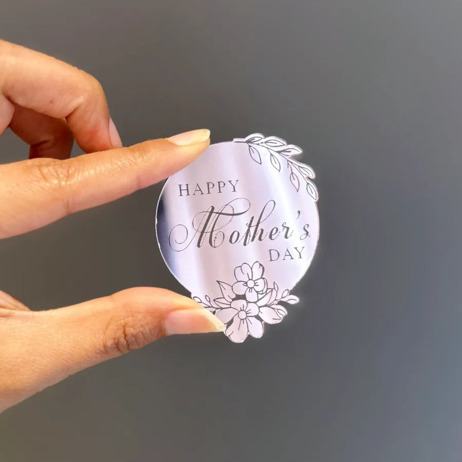 Mother'S Day Romantic Letter Heart Shape Flower Acrylic Party Cake Decorating Supplies Party Supplies Cake Decorating Supplies 1 Piece
