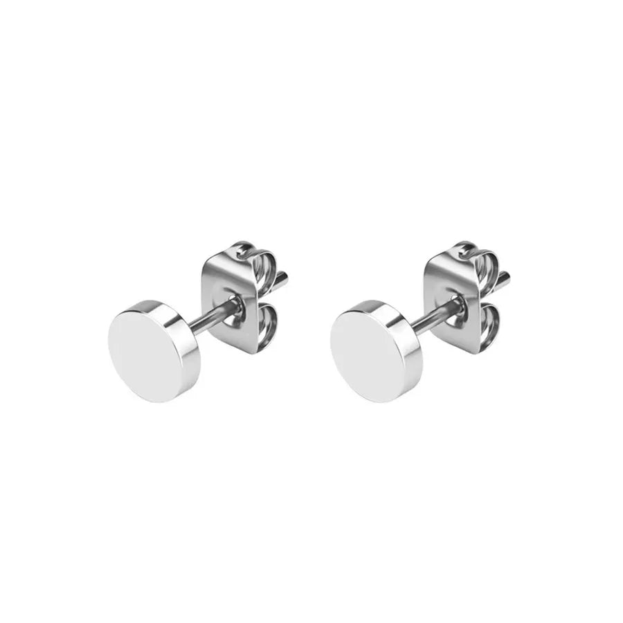 1 Pair Simple Style Classic Style Commute Geometric 304 Stainless Steel Ear Studs