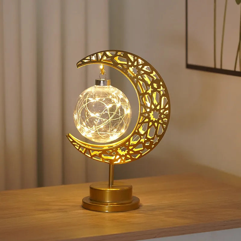 Casual Romantic Simple Style Moon Iron Indoor Graduation Night Lights Led Lights Night Lights