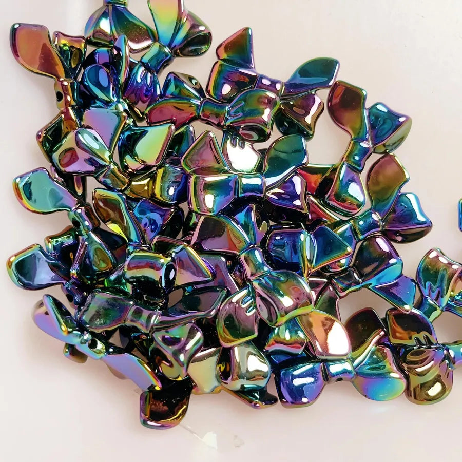 10 PCS/Package Plastic Resin Bow Knot Beads