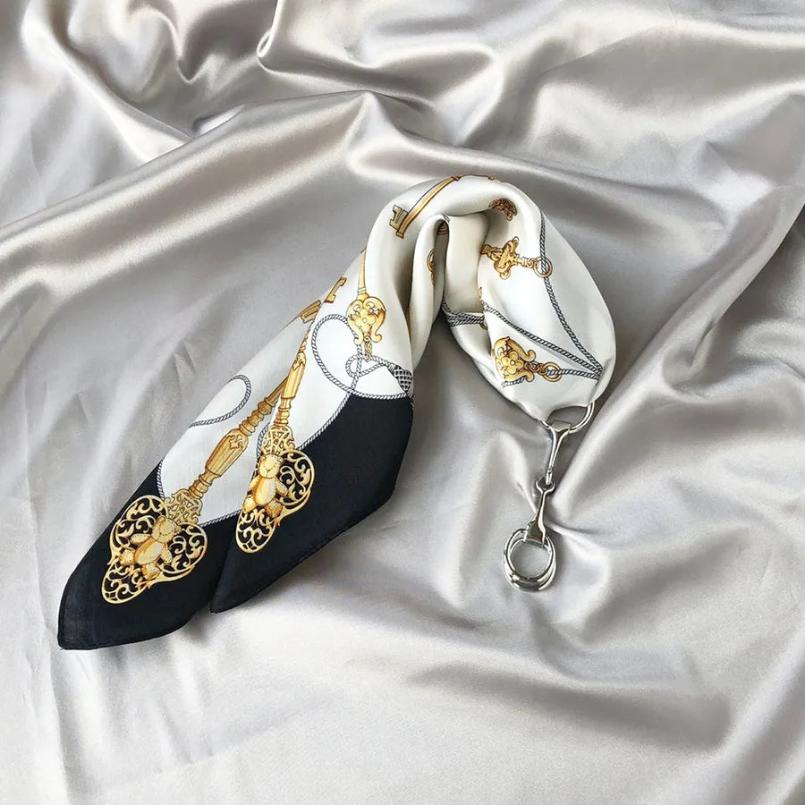 Sweet Flower Alloy Women's Scarf Ring