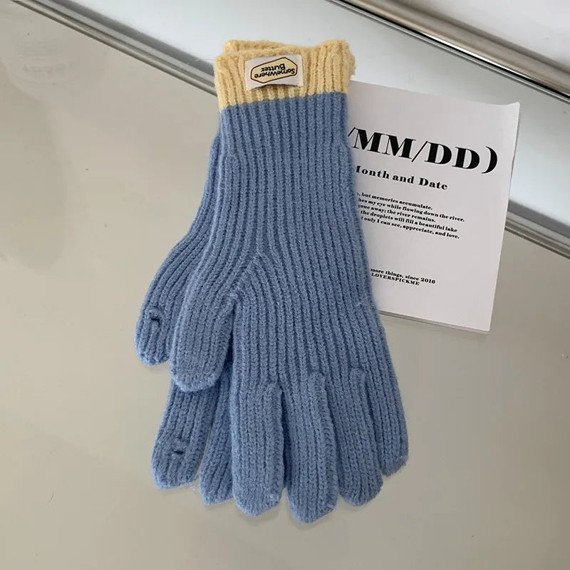 Women's Sweet Solid Color Gloves