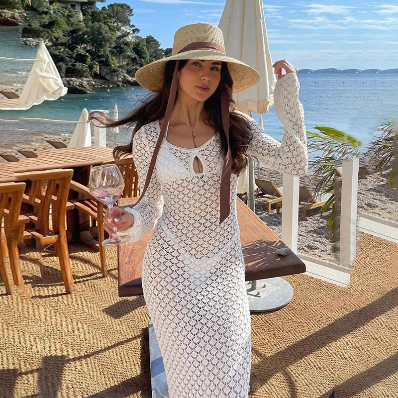 Women's Solid Color Simple Style Cover Ups
