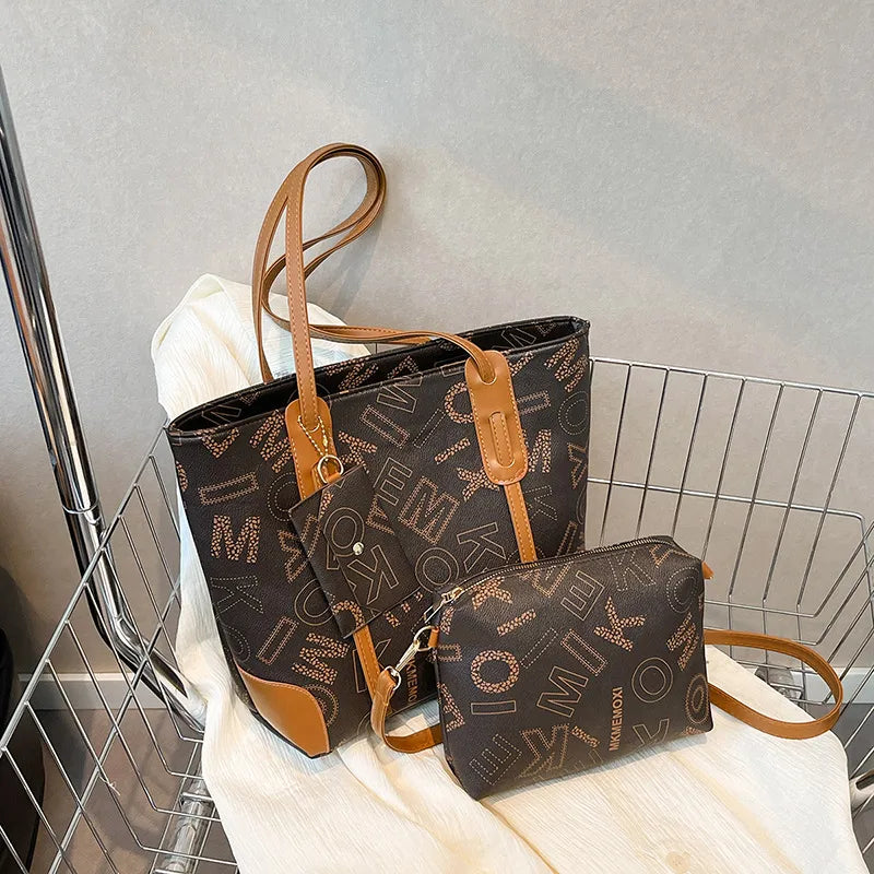 Women's Foreign Trade Bags  New Shoulder Bag Retro Fashion Casual Tote Bag Women's Simple Large Capacity Handbag