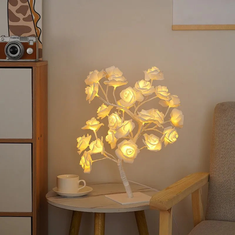 Casual Romantic Simple Style Floral Plastic Indoor Party Night Lights Led Lights Night Lights