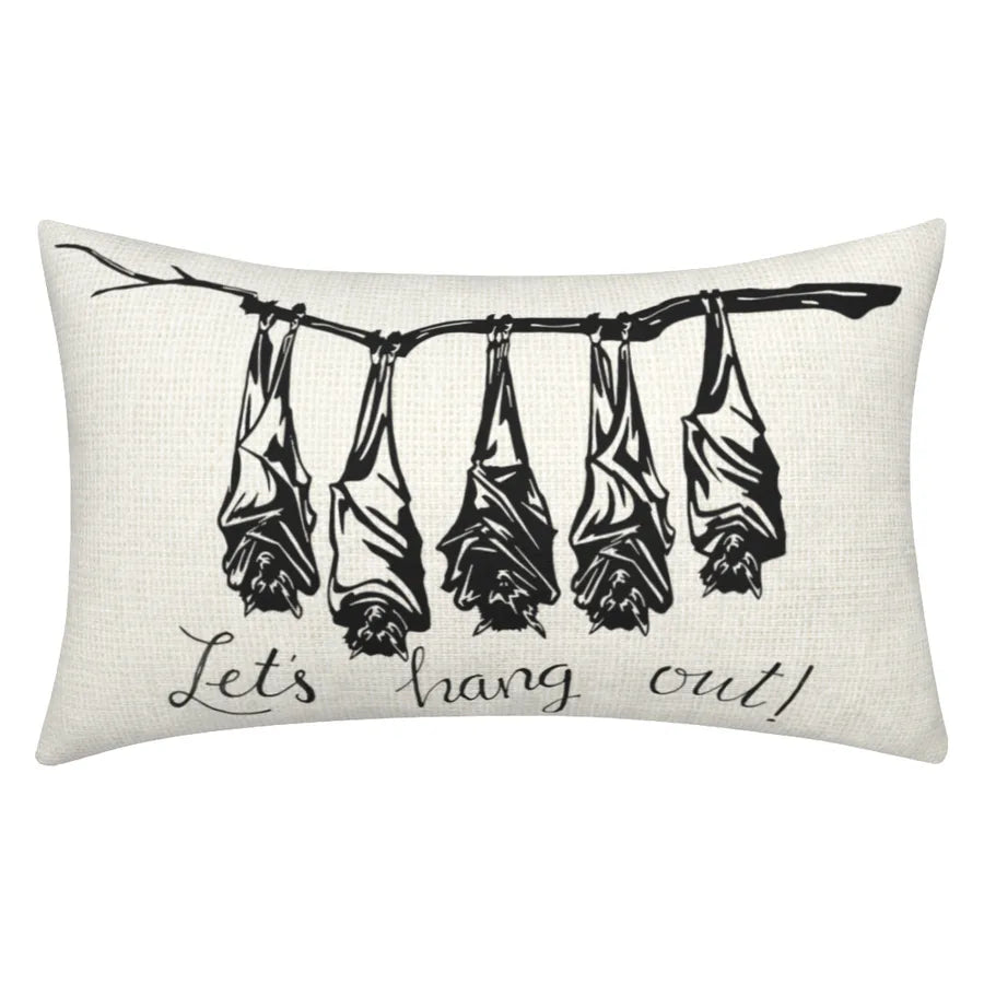 Halloween Cute Funny letter Ghost Polyester Pillow Cases Couch & Sofa Decor
