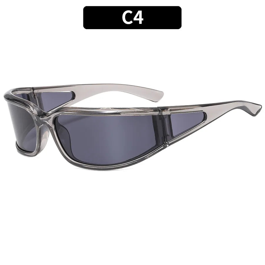 Simple Style Football Player Mask Pc Special-Shaped Mirror Full Frame Men's Sunglasses