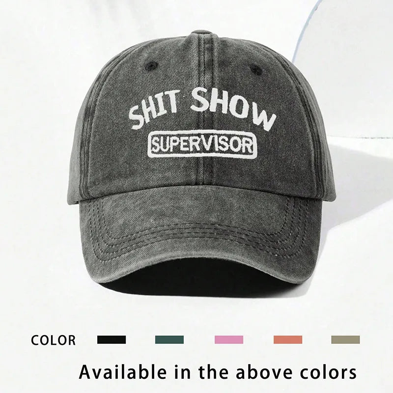 Unisex Classic Style Letter Curved Eaves Baseball Cap