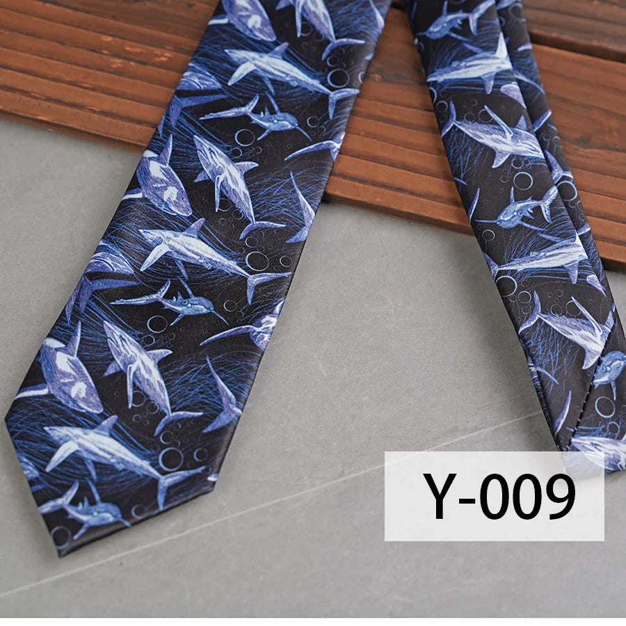 Casual Geometric Plant Arrow Polyester Yarn Men's Tie