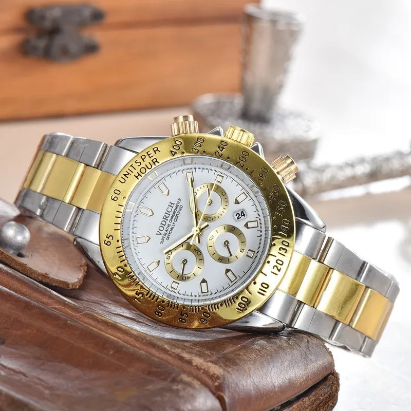 Casual Color Block Solid Color Single Folding Buckle Quartz Women's Watches