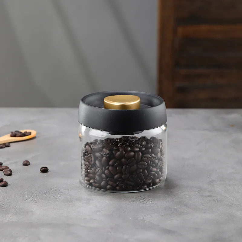 Simple Style Solid Color Glass Storage Container Box
