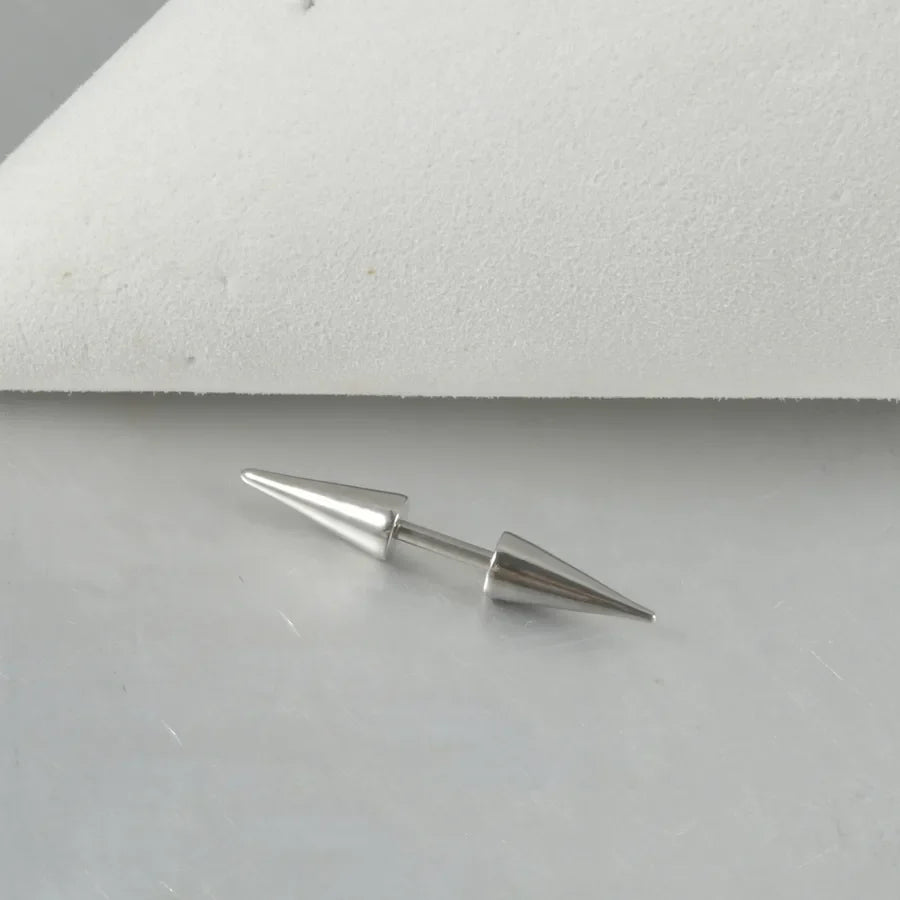 1 Piece Eyebrow Studs Casual Exaggerated Simple Style Solid Color 304 Stainless Steel Plating 18K Gold Plated