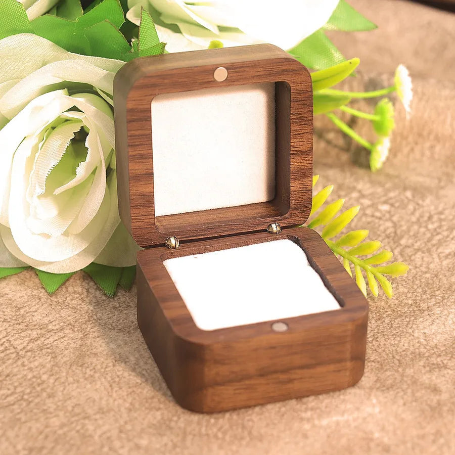 simple style classic style solid color wood jewelry boxes