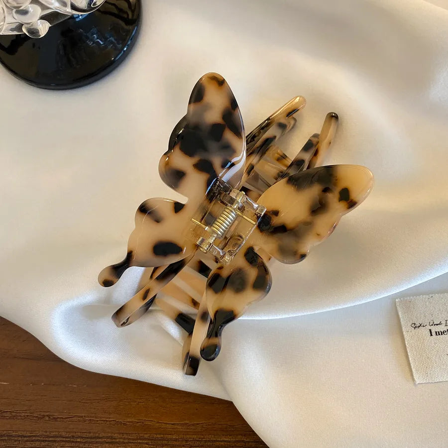 Dove High-End Acetate Butterfly Hair Clips New Versatile Hair Accessories Shark Fin Hair Clips Large Capacity Hair Grips